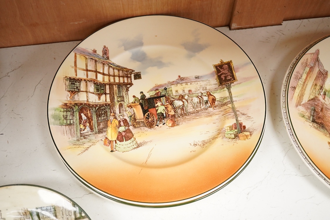 A collection of Royal Douton Series ware dinner and other plates